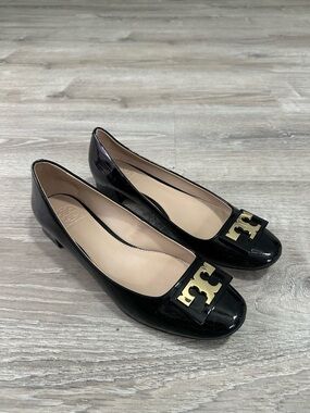 Tory Burch Black Patent Leather Shoes
